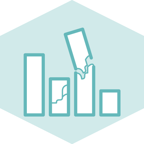Dataviz logo representing a Bad chart.