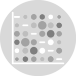 Dataviz logo representing a Correlogram chart.