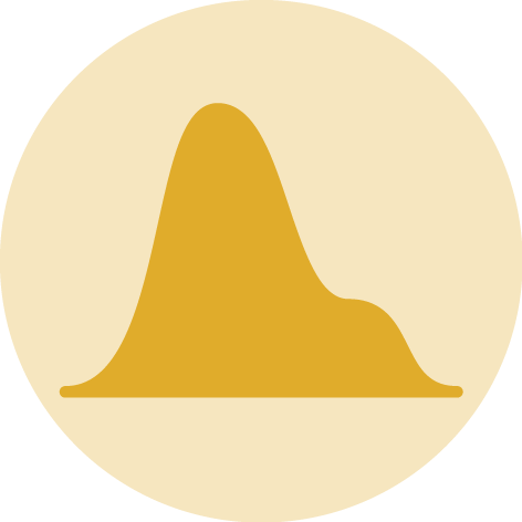 Dataviz logo representing a Density chart.