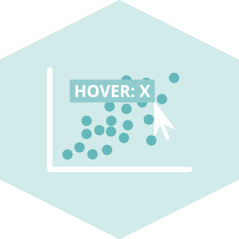 Dataviz logo representing a Interactive chart.