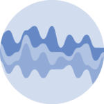 Dataviz logo representing a Stream chart.